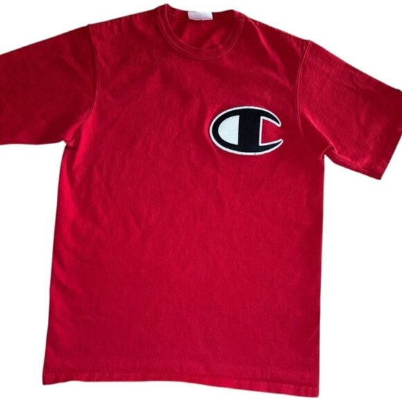 Champion Other - Y2K Champion Big Logo Patch T Shirt Adult Size M​​​​​